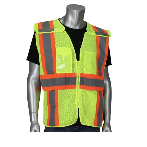 ANSI Type R Class 2 Expandable Two-Tone Mesh Breakaway Vest  #302-0590